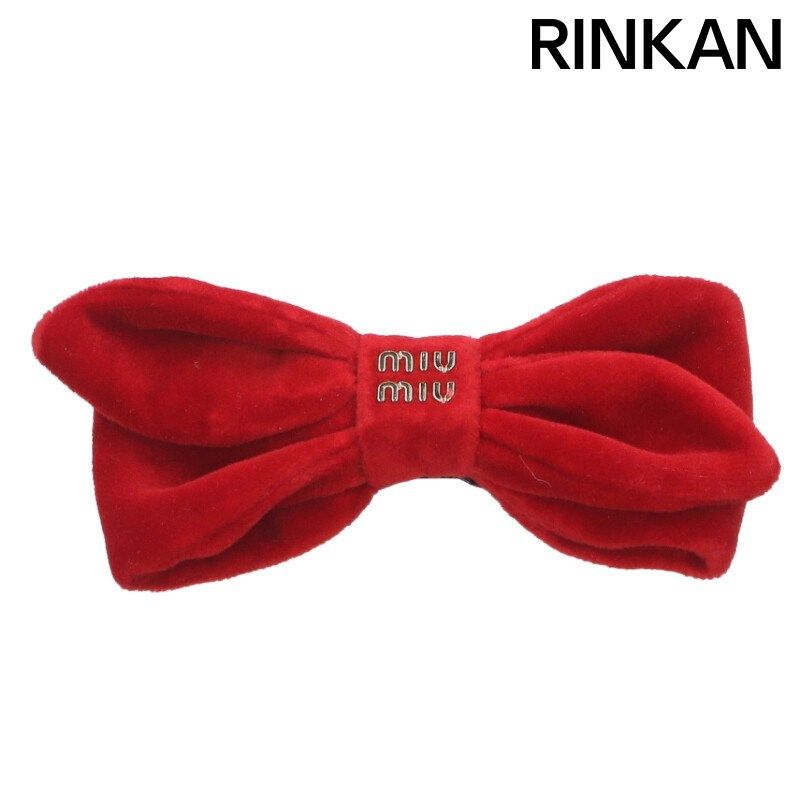 ミュウミュウ ベルベットヘアクリップ レディース 12 28～1 6 発送 問い合わせ遅延