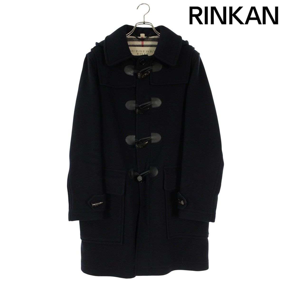 バーバリーブリット 裏地チェックダッフルコート メンズ 48 12 28～1 6 発送 問い合わせ遅延
