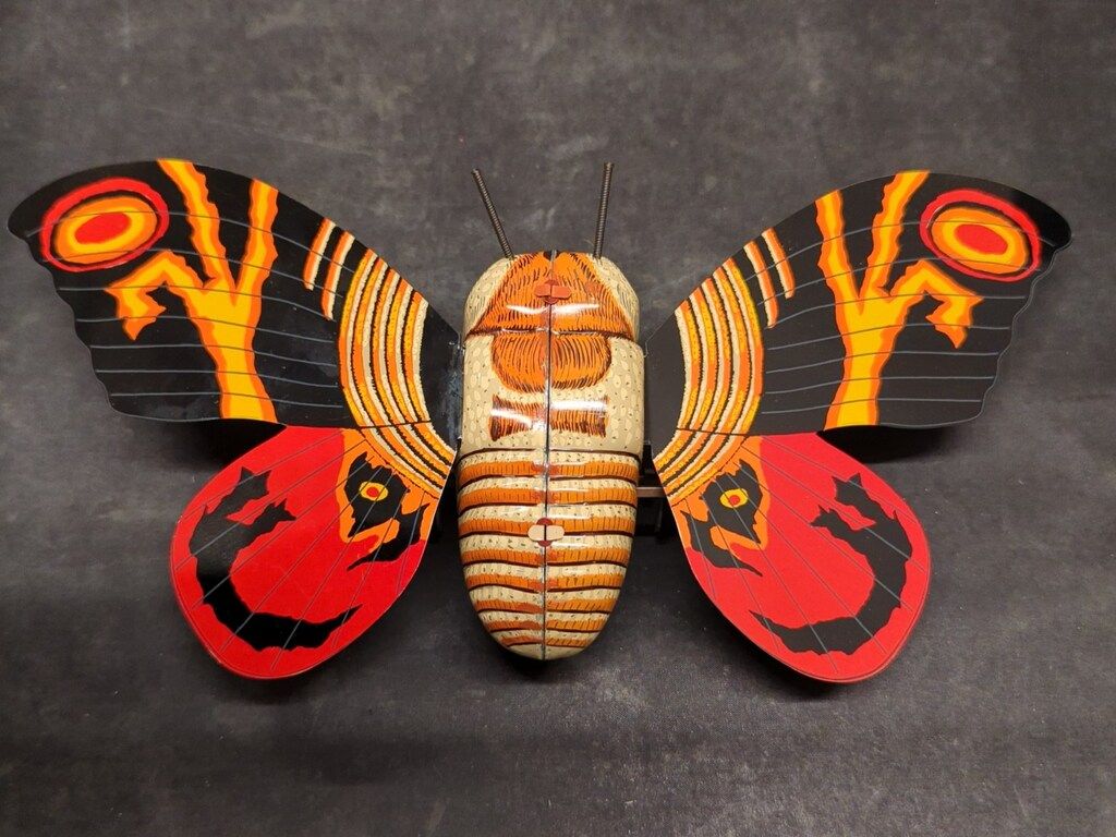 ビリケン商会 ゼンマイ歩行ブリキ モスラ 270mm - メルカリ