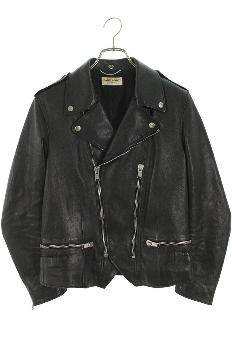 サンローラン　ライダース　50 サンローランパリ 344541 Y5EU1 ダブルライダースレザージャケット