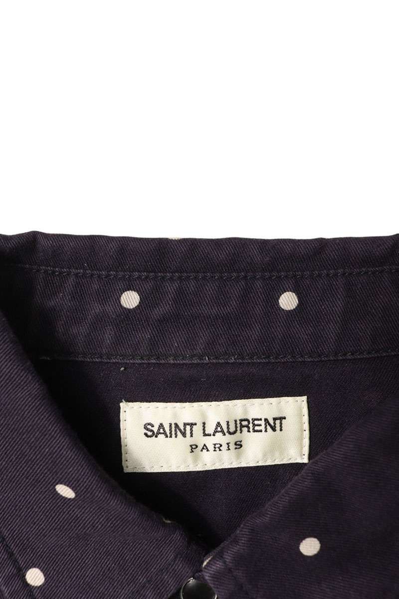 サンローランパリ 597059 Y535C ドット長袖シャツ メンズ M ※12/28～1