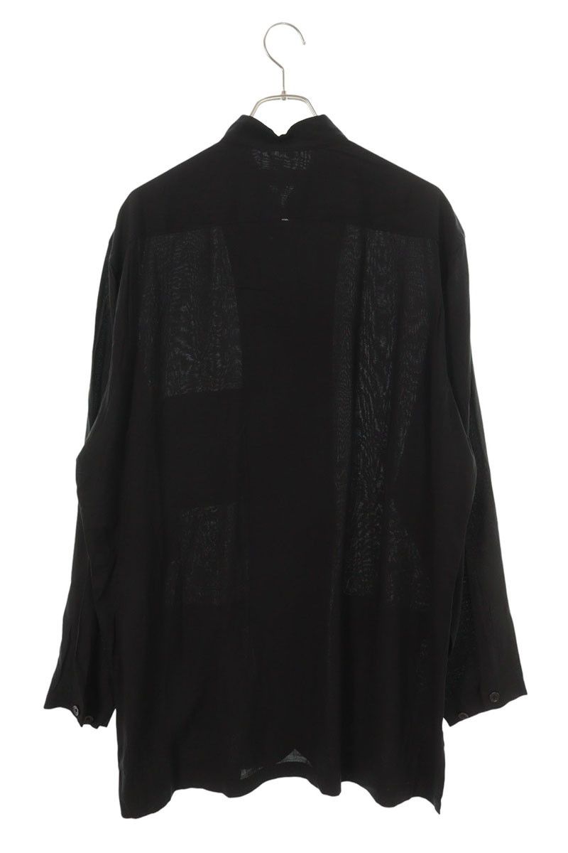 ヨウジヤマモトプールオム サイズ:4  HN-B71-249 テンセル長袖シャツ 中古 BS99 ヨウジヤマモトプールオム HN-B44-222 テンセルローン長袖シャツ