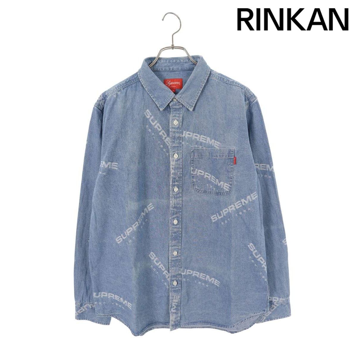 シュプリーム Jacquard Denim Shirt ジャガードデニム長袖シャツ