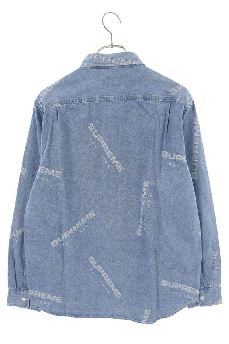 シュプリーム Jacquard Denim Shirt ジャガードデニム長袖シャツ