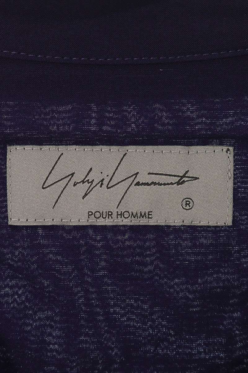 ヨウジヤマモトプールオム サイズ:4  HG-B15-241 セルロース半袖シャツ 中古 BS99 ヨウジヤマモトプールオム HG-B15-241 セルロース半袖シャツ メンズ 3