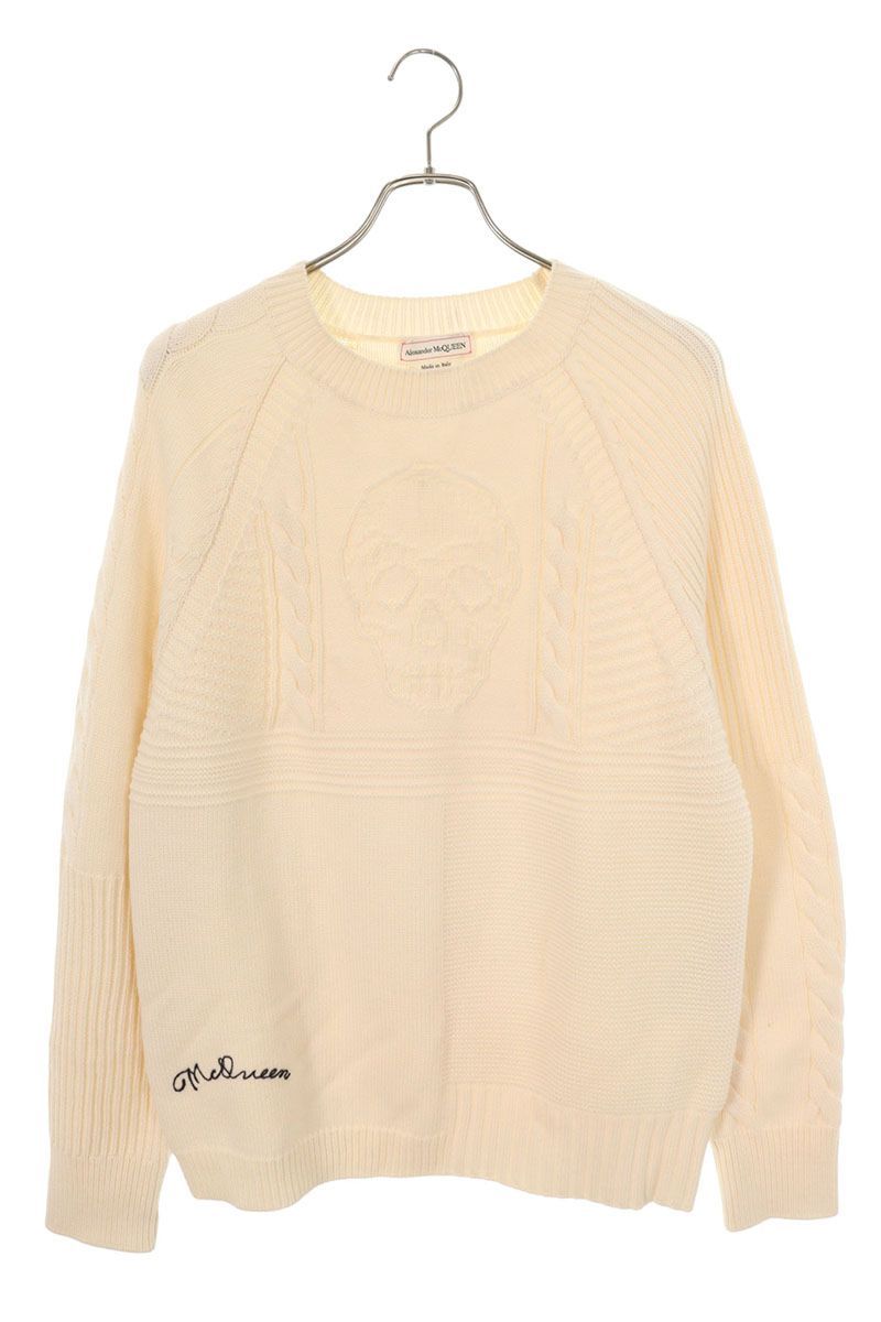 アレキサンダーマックイーン　ニット アレキサンダーマックイーン 626467 Q1WZV スカルデザインクルーネック
