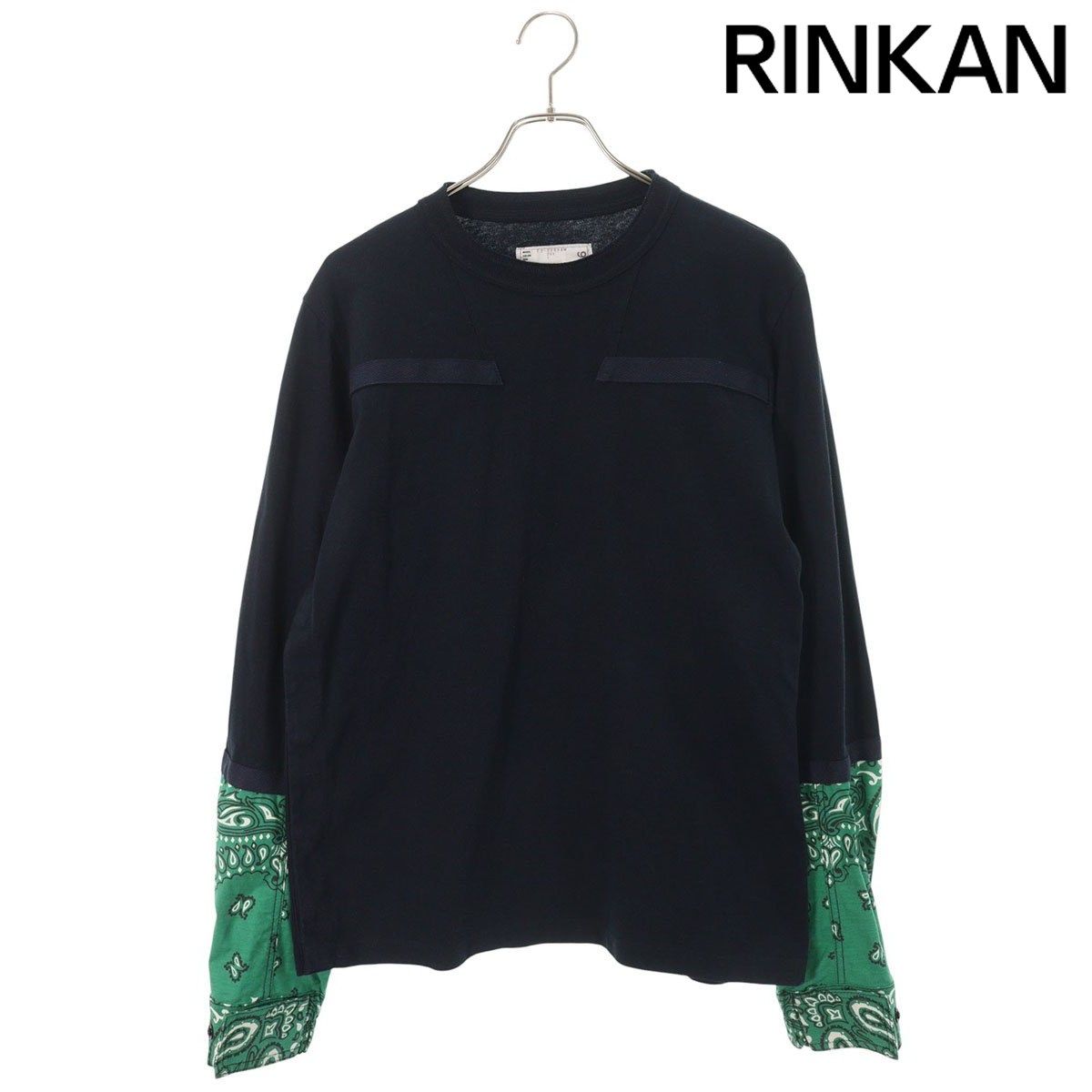 サカイ 22-02696M 袖バンダナ切替長袖カットソー メンズ 1 ※12/28～1/6