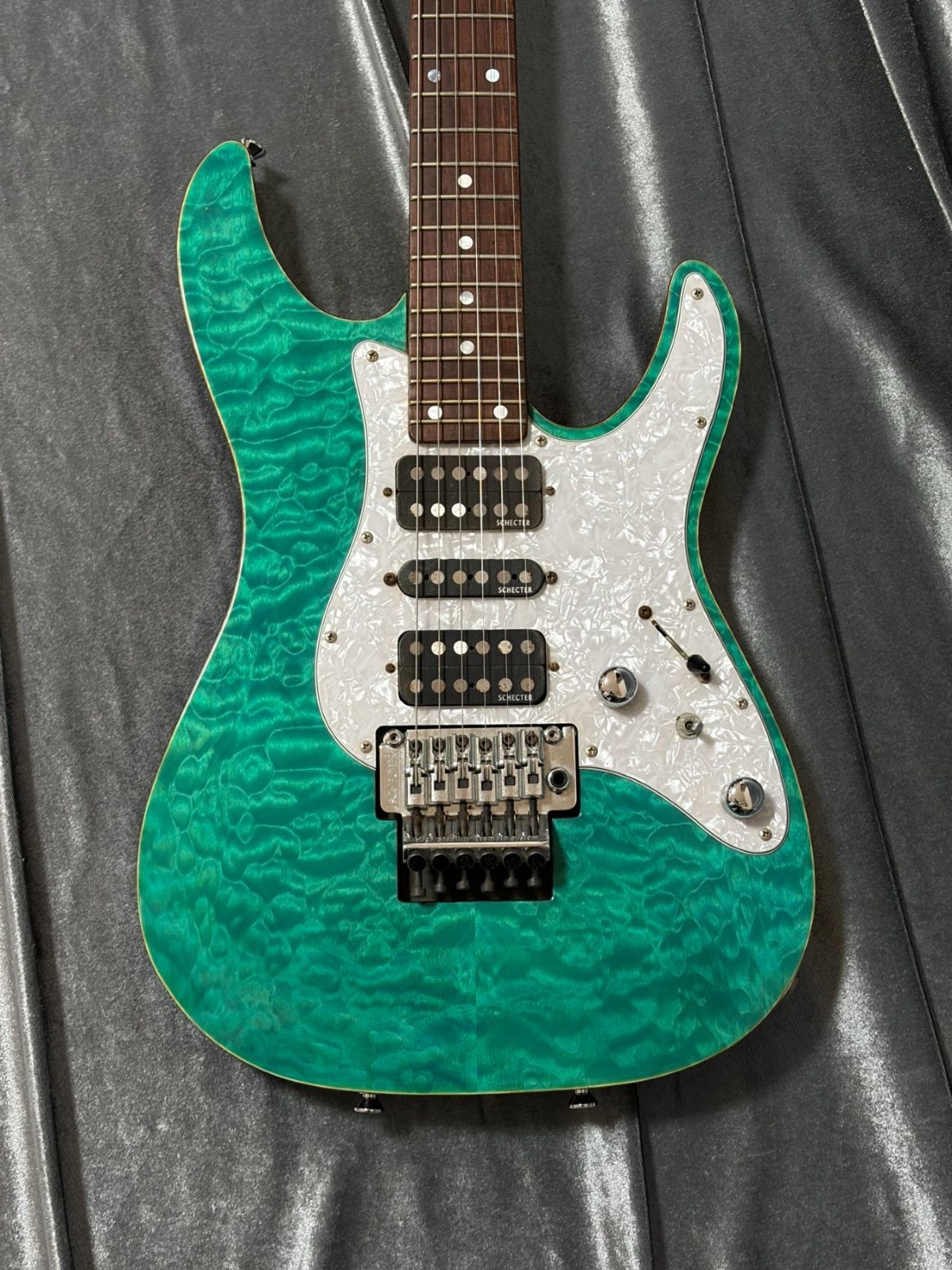 ショップオーダーの モデル SD 2 24 MH マホガニーバック 国産 Made in Japan シェクター エレキギター