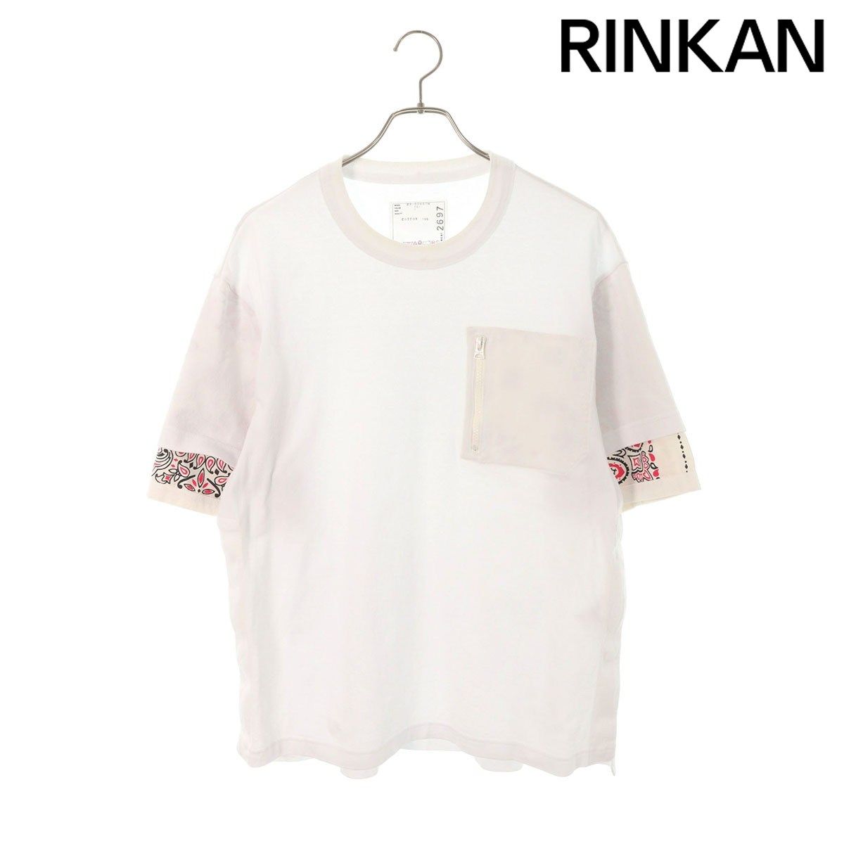 サカイ 22 02697 M バンダナ切替Tシャツ メンズ 1 12 28～1 6 発送 問い合わせ遅延