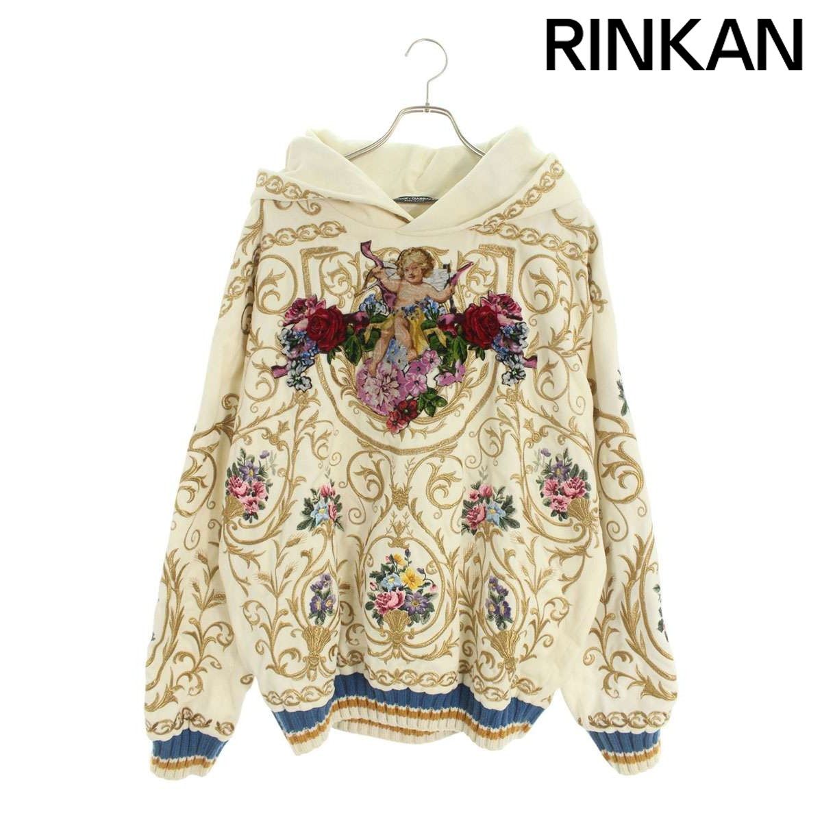 ドルチェアンドガッバーナ エンジェル刺繍 オーバーサイズパーカー メンズ 48 12 28～1 6 発送 問い合わせ遅延