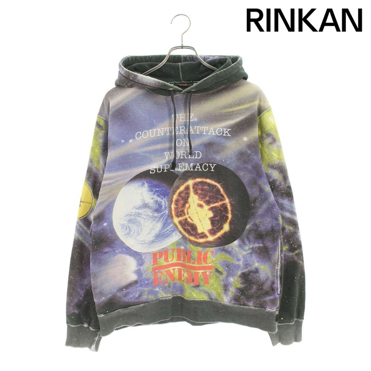 シュプリーム SUPREME × アンダーカバー　フーディパーカー　エンジ　M シュプリーム ×アンダーカバー UNDERCOVER 18SS Public Enemy Hooded