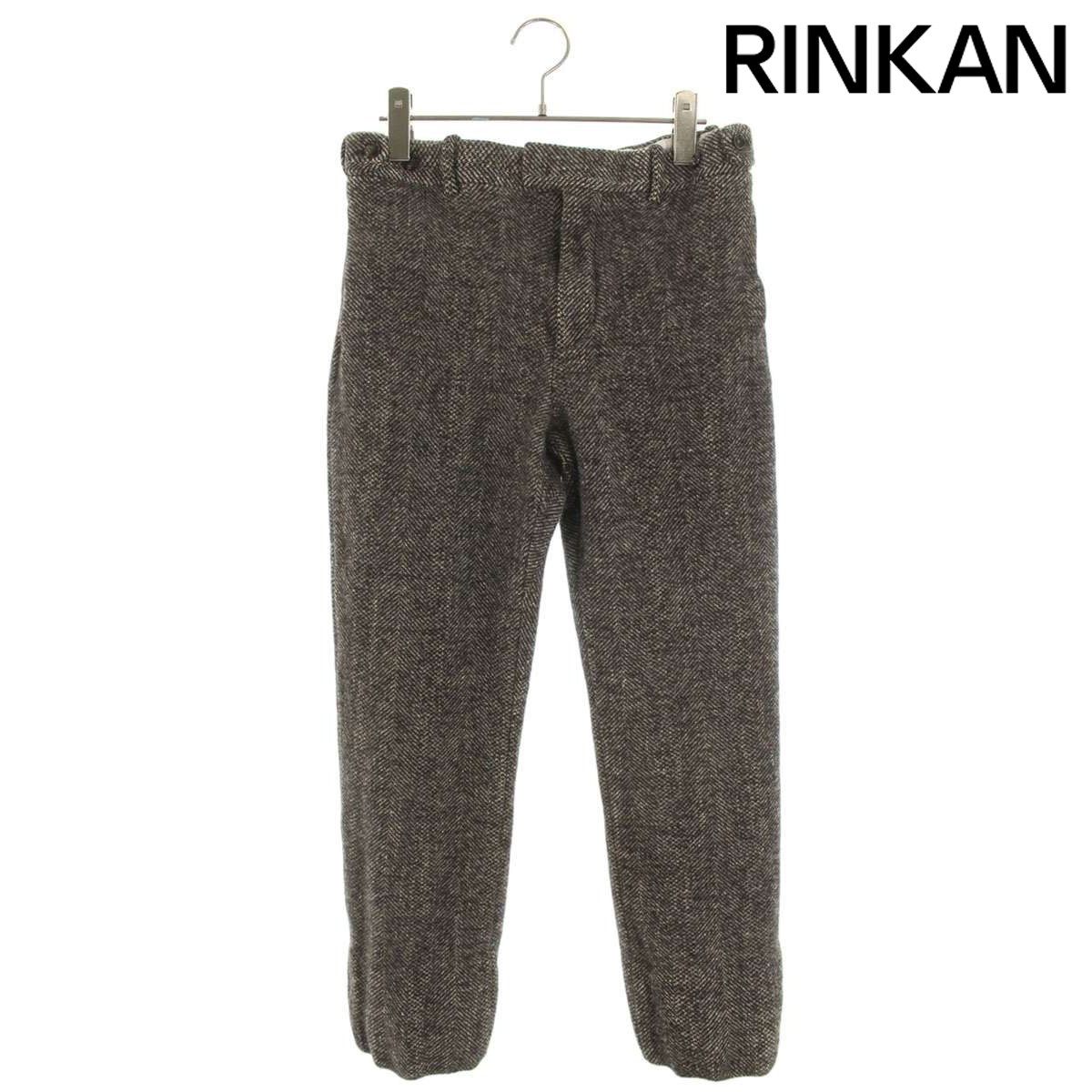 ボッテガヴェネタ 659698 V 12 N 0 ヘリンボーンツイードテーパードロングパンツ メンズ 44 28～1 6 発送 問い合わせ遅延