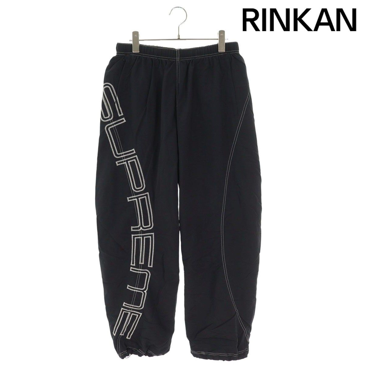 シュプリーム 25 SS Spellout Embroidered Track Pant エンブロイダリーロゴ刺繍ナイロンロングパンツ メンズ M 12 28～1 6 発送 問い合