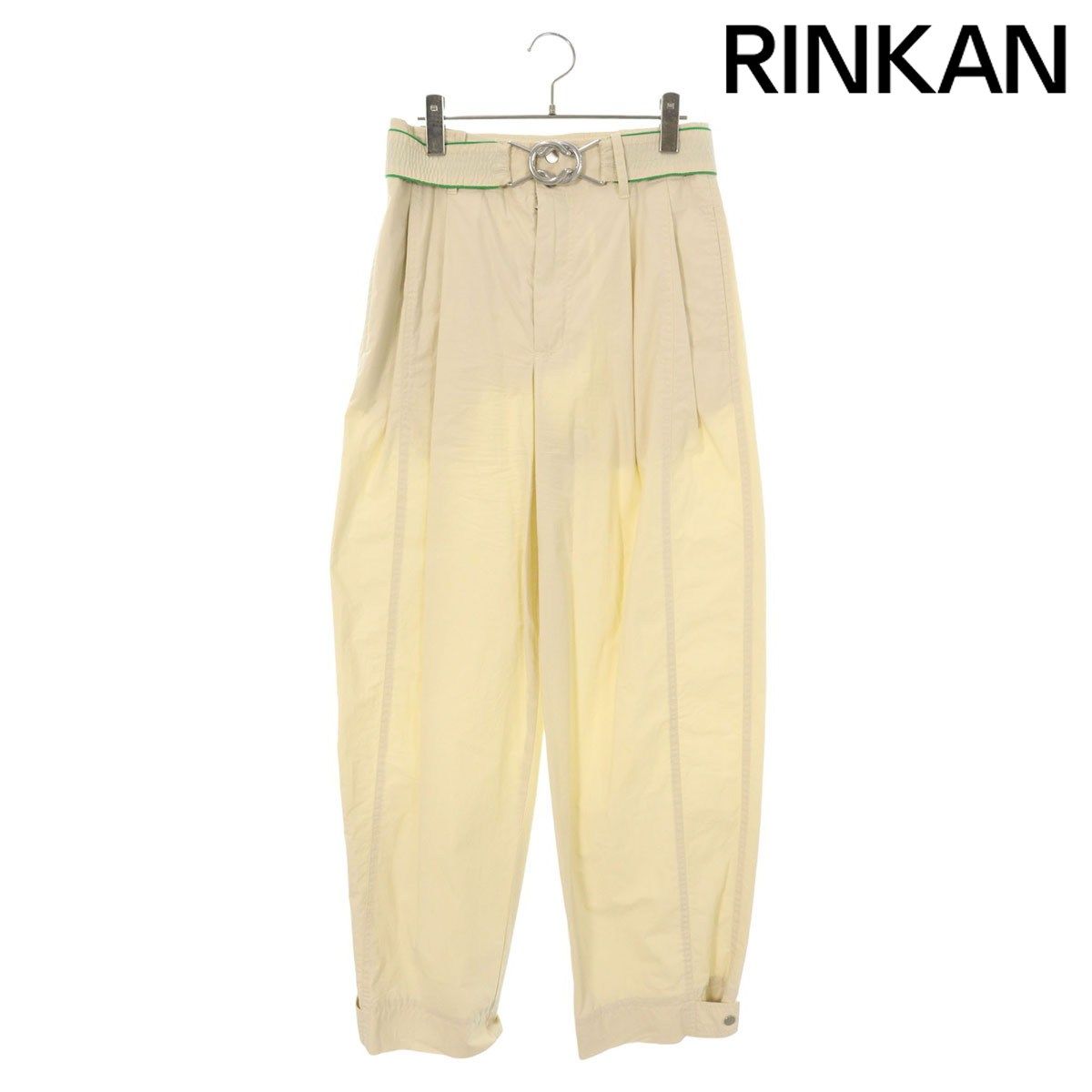 ボッテガヴェネタ 689107 V 1 LE 0 ベルト付きテーパードワイドロングパンツ メンズ 44 12 28～1 6 発送 問い合わせ遅延