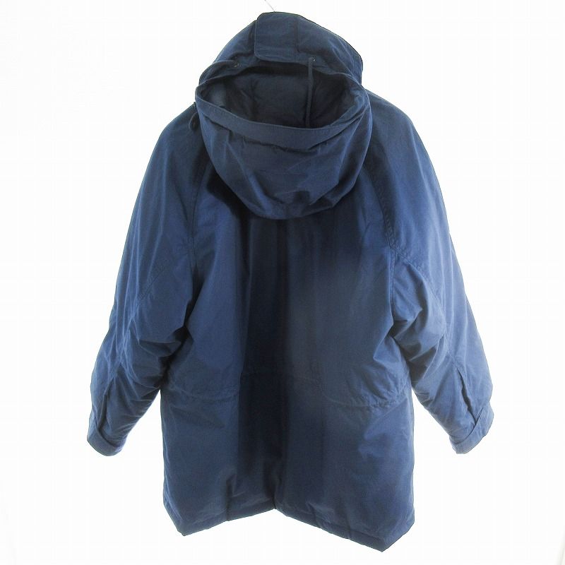 エディーバウアー EDDIE BAUER SNOW LINE スノーライン ダウンジャケット コート フード 紺 ネイビー M 90’S 00’S ヴィンテージ オールド アウター