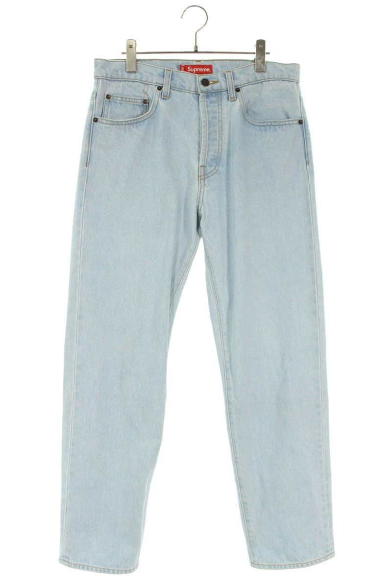 シュプリーム Regular Jeans バックスター刺繍ストレートデニムパンツ