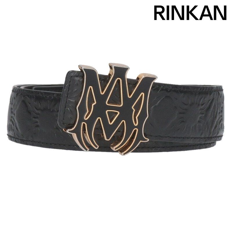 アミリ MAロゴバックルモノグラムレザーベルト メンズ 90 12 28～1 6 発送 問い合わせ遅延