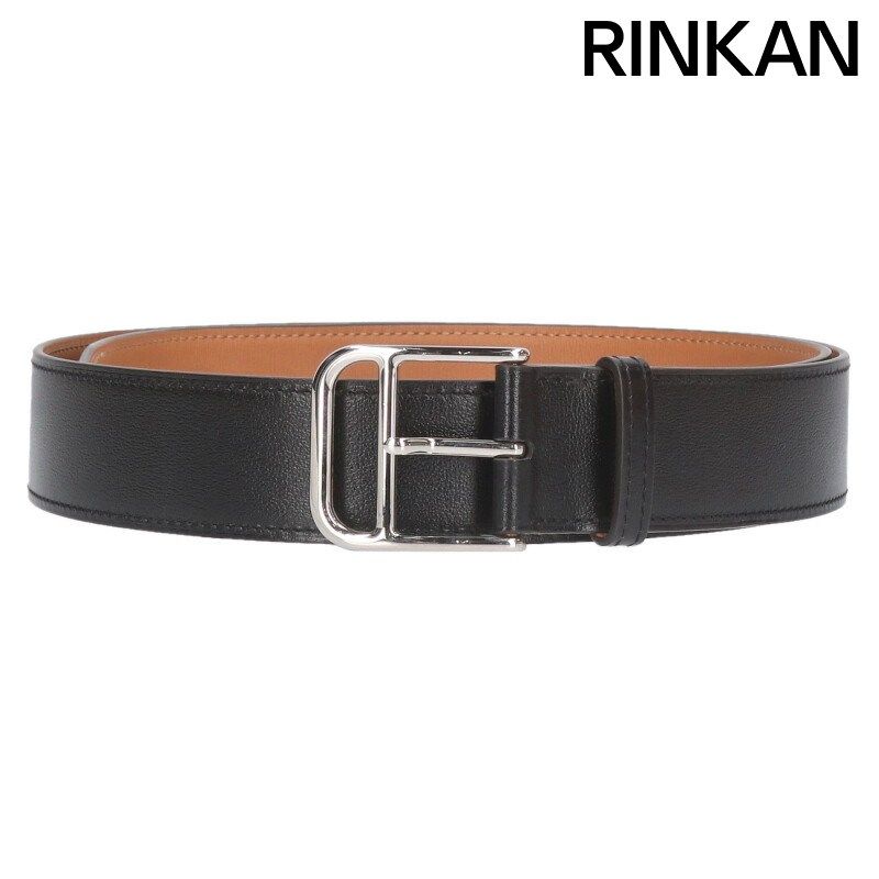 エルメス ロマン W刻印 シルバー金具バックルレザーベルト メンズ 50 12 28～1 6 発送 問い合わせ遅延