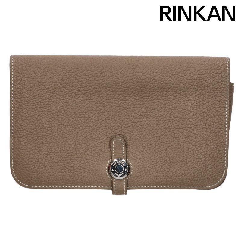 エルメス ドゴン デュオ GM Y刻印 トゴエトゥープ財布 メンズ 12 28～1 6 発送 問い合わせ遅延