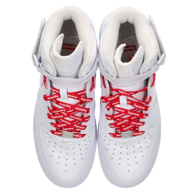 ナイキ ×シュプリーム SUPREME FZ8784-100/Air Force 1 Mid White エア