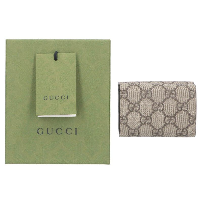 バレンシアガ ×グッチ GUCCI 681700 ザハッカー GGスプリーム三つ折り