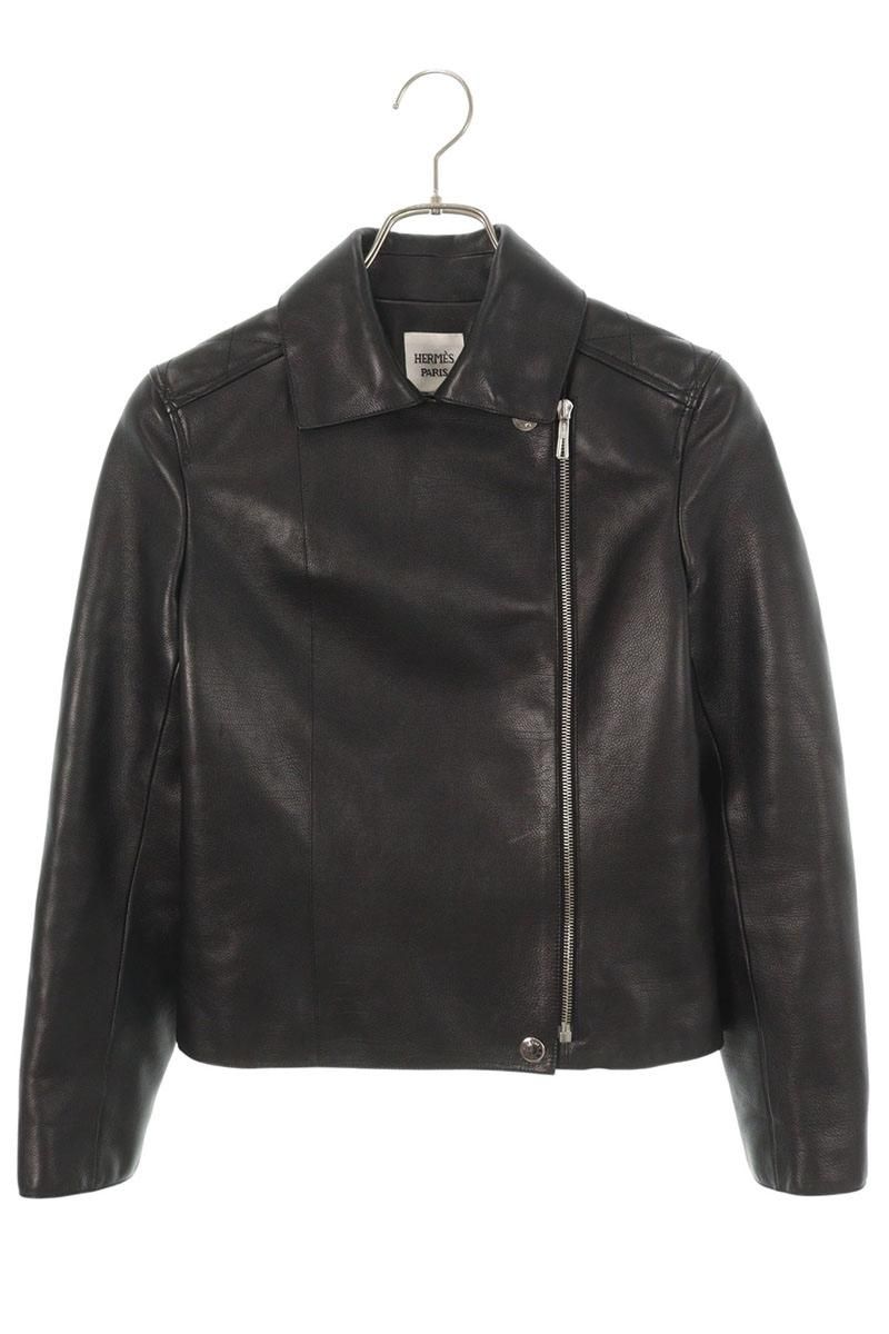 エルメス　レザーブルゾン　シティ　36 ブルゾン 《シティ》 - ブラック | Hermès - エルメス-公式サイト