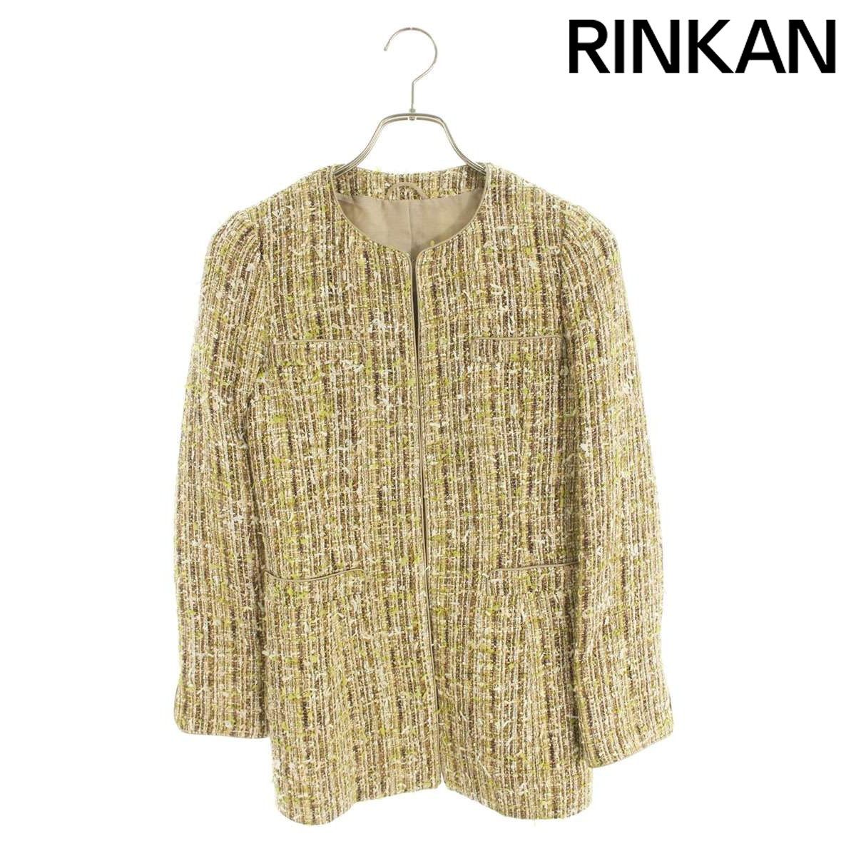 アナイ 10821 09 71 360 ツイードノーカラージャケット レディース 36 12 28～1 6 発送 問い合わせ遅延