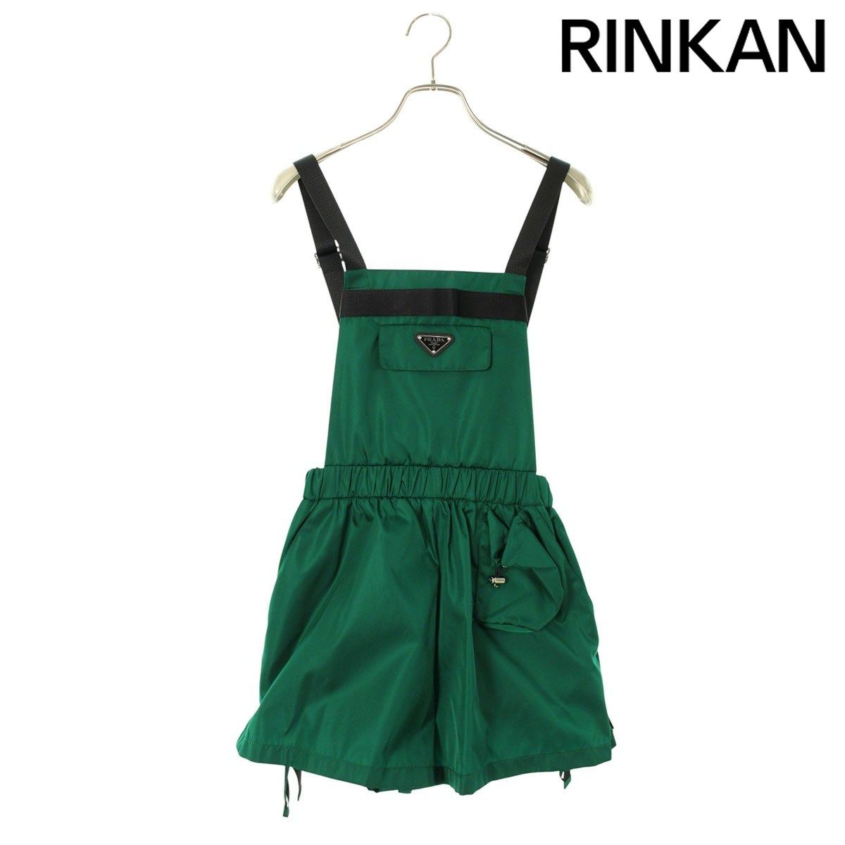 プラダ 230673 Re Nylonトライアングルロゴプレートサロペット レディース 38 12 28～1 6 発送 問い合わせ遅延