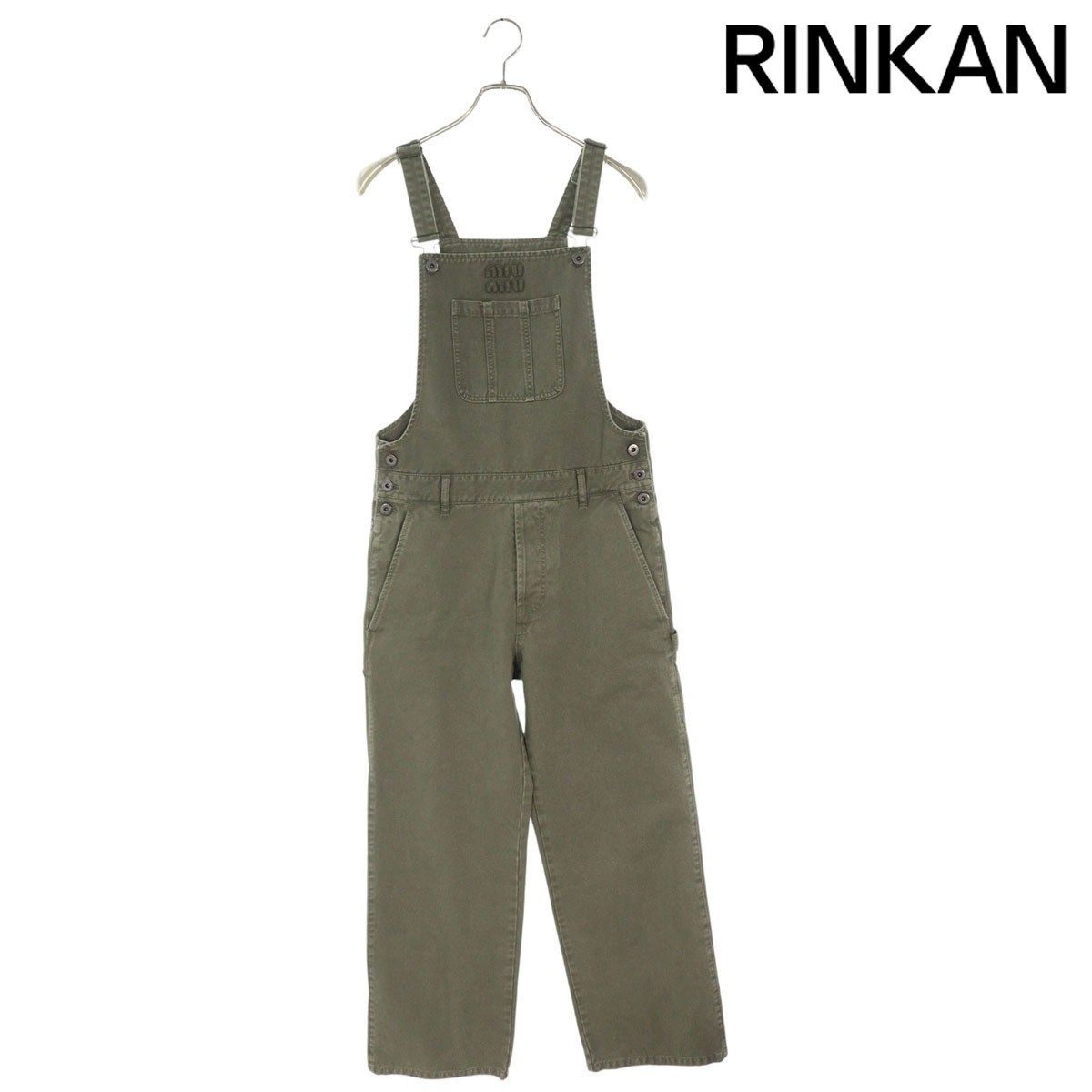 ミュウミュウ MAT 99 ガーメントダイギャバジンオーバーオール レディース 38 12 28～1 6 発送 問い合わせ遅延