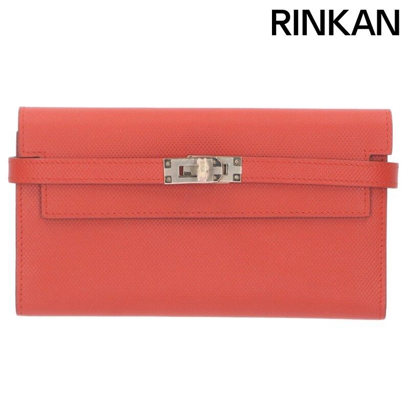 エルメス ケリーウォレット ロング ディプライアント Q刻印 G金具 グランアッシュ カプシーヌ財布 レディース 12 28～1 6 発送 問い合