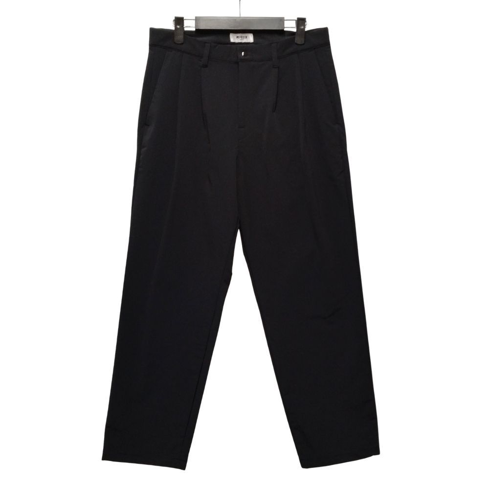 MOSSIR モシール 品番 MOPT 007 Irena middle タック入り ナイロン パンツ ブラック サイズ38 53459
