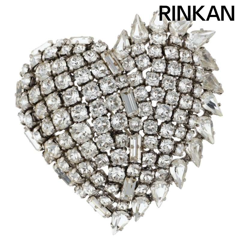 サンローランパリ ハートモチーフシルバーブローチ レディース 12 28～1 6 発送 問い合わせ遅延