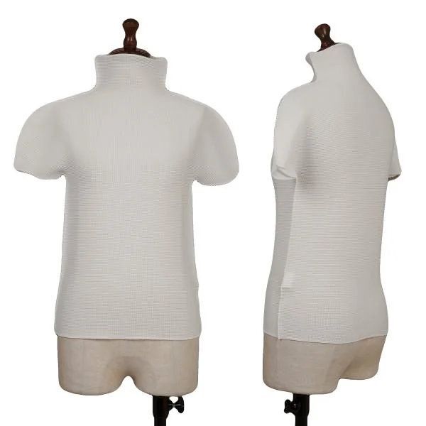 イッセイミヤケミーISSEY MIYAKE me ストレッチプリーツハイネック 