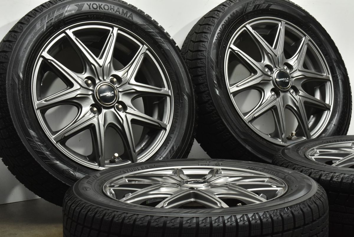 バリ溝 シビラネクスト F 05 14 in 4 5 J 45 PCD 100 ヨコハマ アイスガード iG 60 155 65 R N BOX デイズ ルークス ワゴンR タント