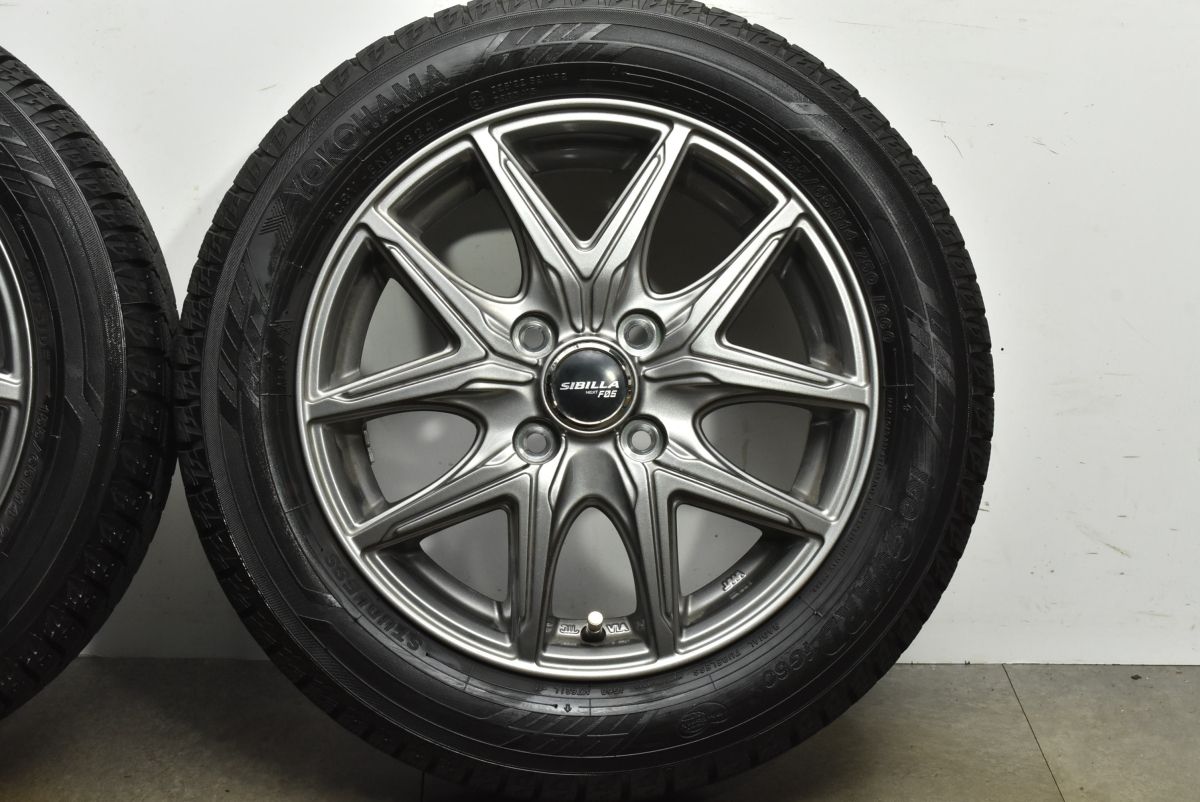 バリ溝 シビラネクスト F 05 14 in 4 5 J 45 PCD 100 ヨコハマ アイスガード iG 60 155 65 R N BOX デイズ ルークス ワゴンR タント マフラー フェラーリ風