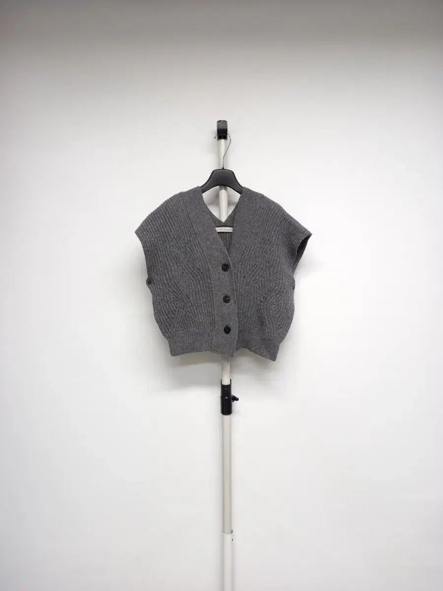 新ウールMOE 秋冬カシミアブレンド ショート ベスト F 44 77