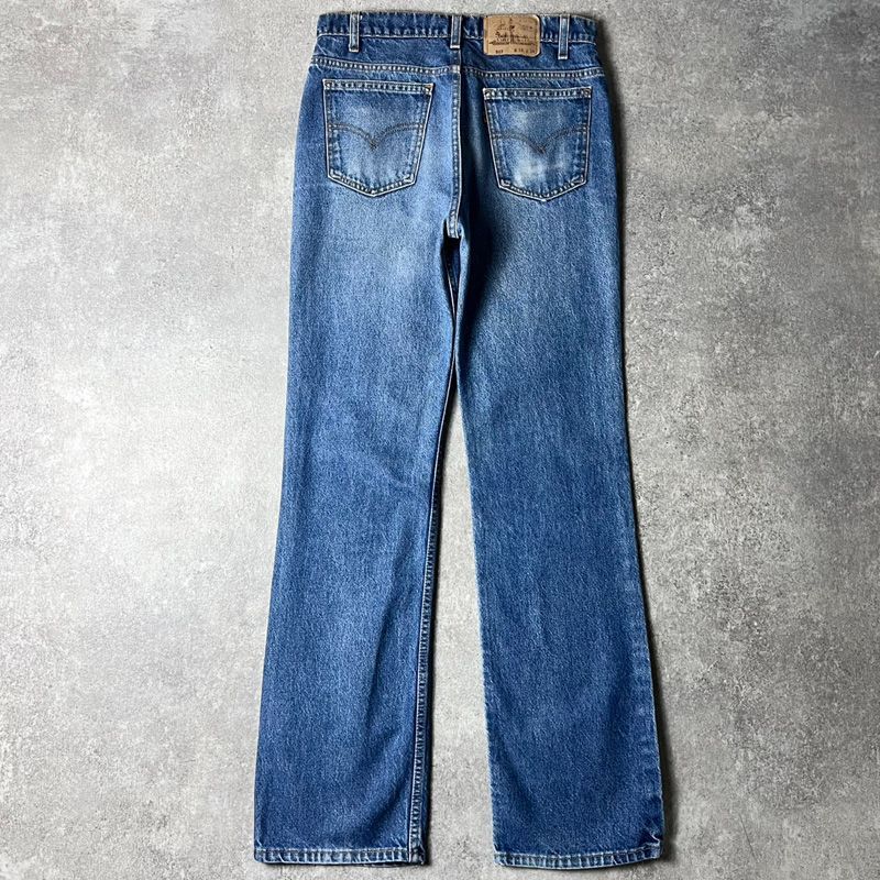 ヒゲ 90s USA製 Levis 517 フレア デニム パンツ 34 34 / 90年代 