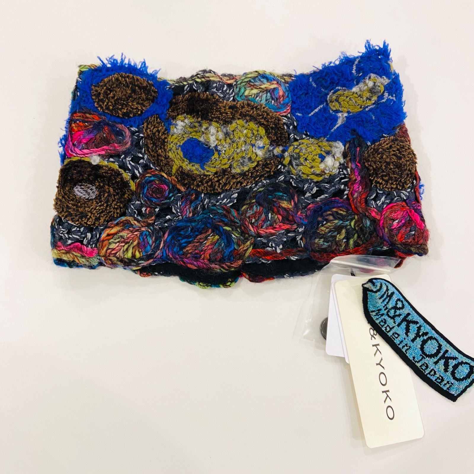 ♥ M KYOKO ネックウォーマー リバーシブル マフラー エムアンドキョウコ 佐藤繊維 み