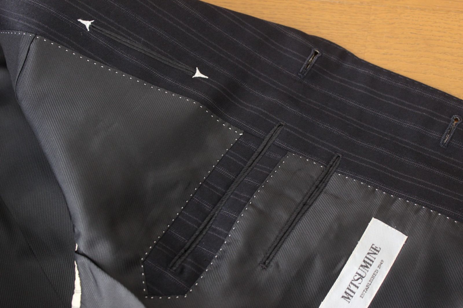 04【美品】ミツミネ × オンライン ゼニア スーツ A5 メンズ M ダーク