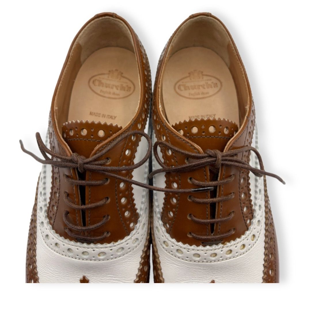 極美品✴︎ Church's チャーチ バイカラー ウイングチップ 35.5