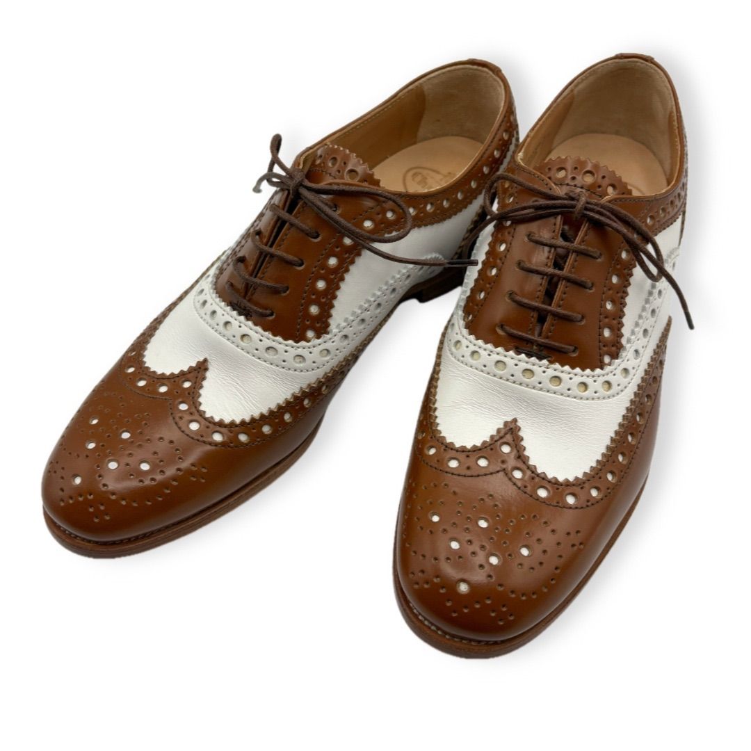人気✨Church's【38】バーウッド ウイングチップ メダリオン バイカラー 人気✨Church´s【38】バーウッド ウイングチップ メダリオン バイ