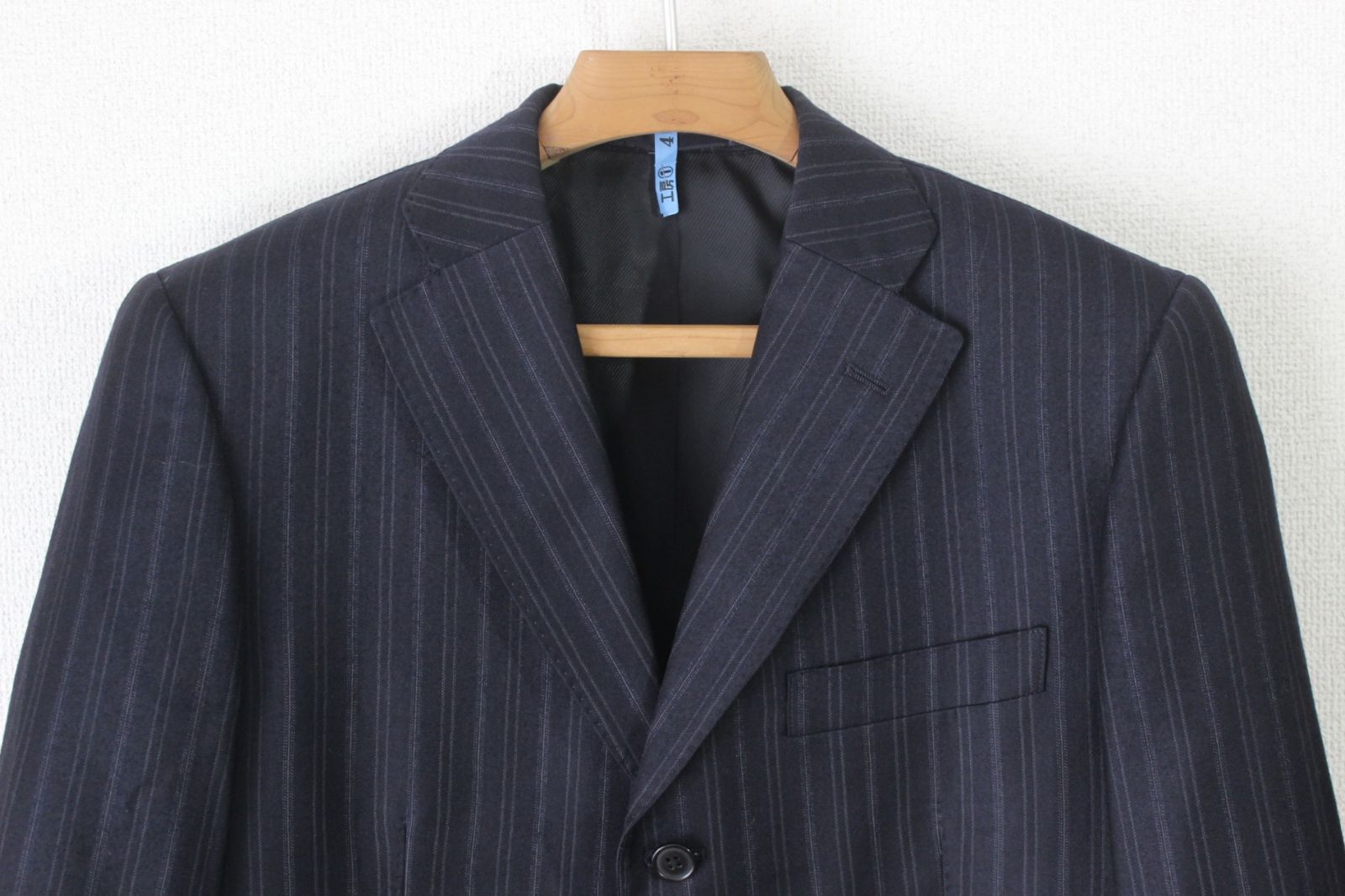04【美品】ミツミネ × ゼニア スーツ A5 メンズ トップ M ダーク