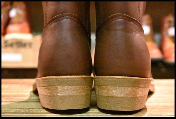  8 E ♥ 24年 レッドウィング 1155 ペコス 茶 ブラウン ベルバリタン ロング プルオン ブーツ redwing pecos FF 101 ワークブーツ ブーツ 革靴