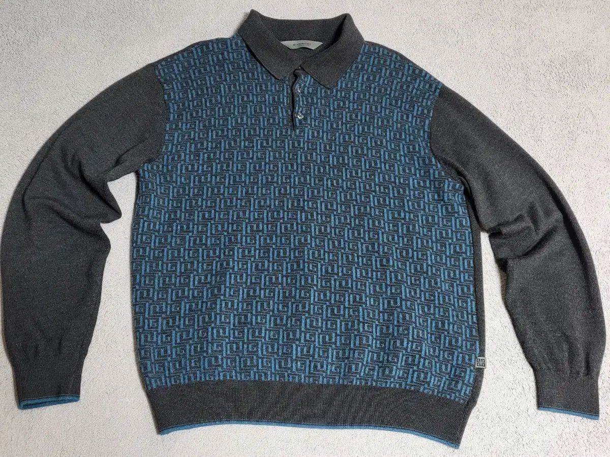 105 ジバンシィ ロゴ ウール カシミア ポロ ニット