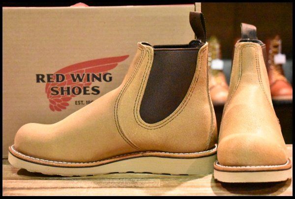 7.5 D ♥ 24年 レッドウィング 3192 クラシック チェルシー サイドゴア ミュールスキナー ラフアウト ブーツ redwing FF 134
