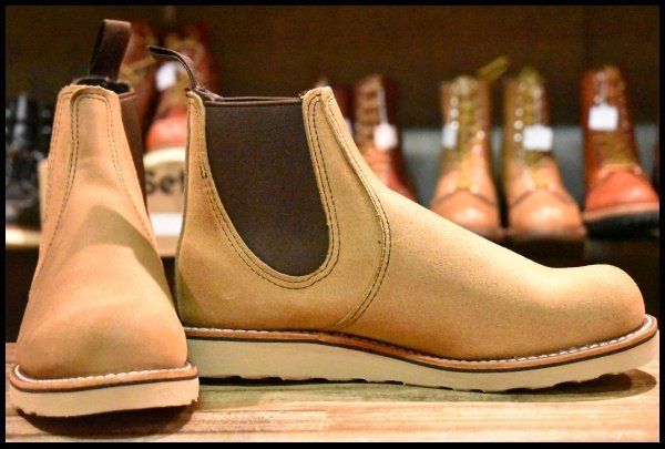 7.5 D ♥ 24年 レッドウィング 3192 クラシック チェルシー サイドゴア ミュールスキナー ラフアウト ブーツ redwing FF 134