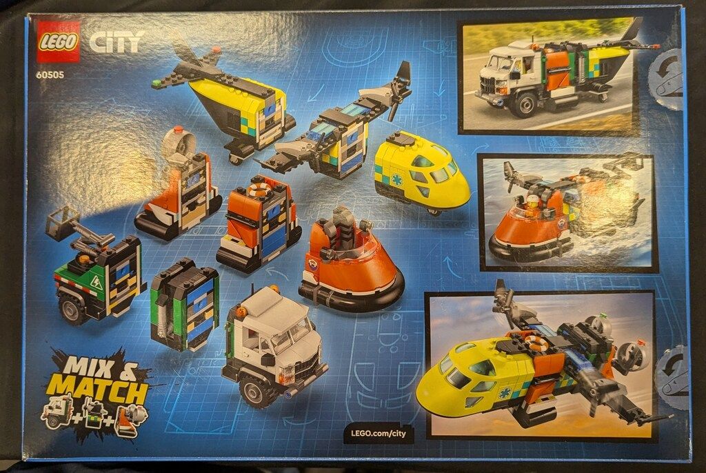 LEGO CITY 飛行機 整備用トラック ホバークラフト 60505