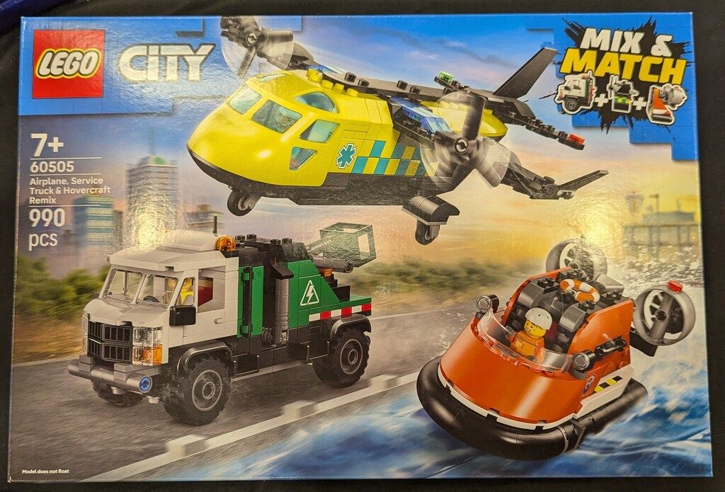 LEGO CITY 飛行機 整備用トラック ホバークラフト 60505
