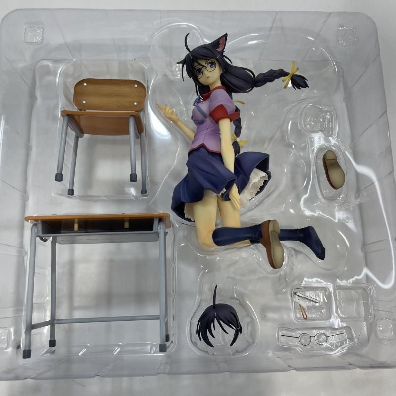 中古】開封)GOOD SMILE COMPANY 羽川翼 1/8スケールフィギュア 化物語