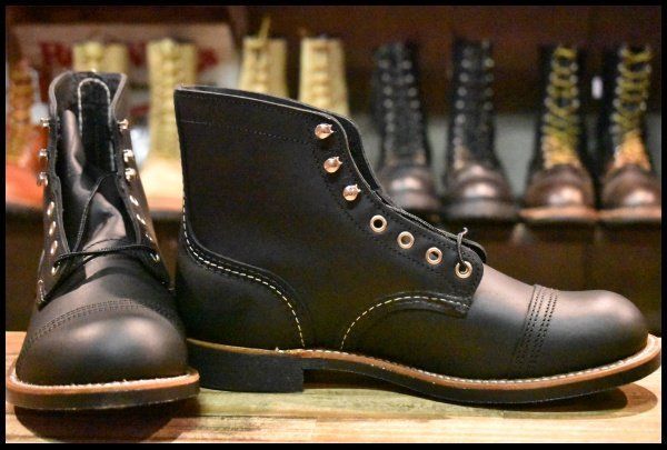 8 D ♥ 23年 レッドウィング 8084 アイアンレンジャー ブラック ハーネス 黒 キャップトゥ 編み上げ ブーツ redwing FH 213